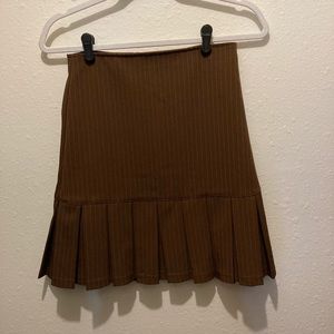 Striped brown and pink skirt